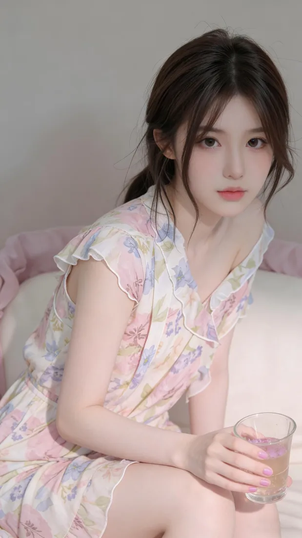 清纯美女手机壁纸|简约背景图片 - 碎花连衣裙「哲风壁纸」 清纯美女手机壁纸|简约背景图片 - 碎花连衣裙「哲风壁纸」