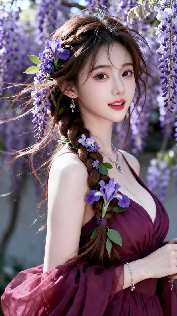 紫藤花美女手机壁纸|手机背景图片 - 春日户外花海「哲风壁纸」 紫藤花美女手机壁纸|手机背景图片 - 春日户外花海「哲风壁纸」