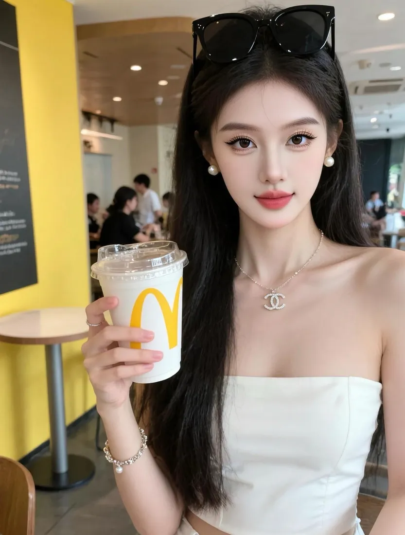 气质长发美女手机壁纸|麦当劳探店背景图片 - 休闲日常「哲风壁纸」 气质长发美女手机壁纸|麦当劳探店背景图片 - 休闲日常「哲风壁纸」