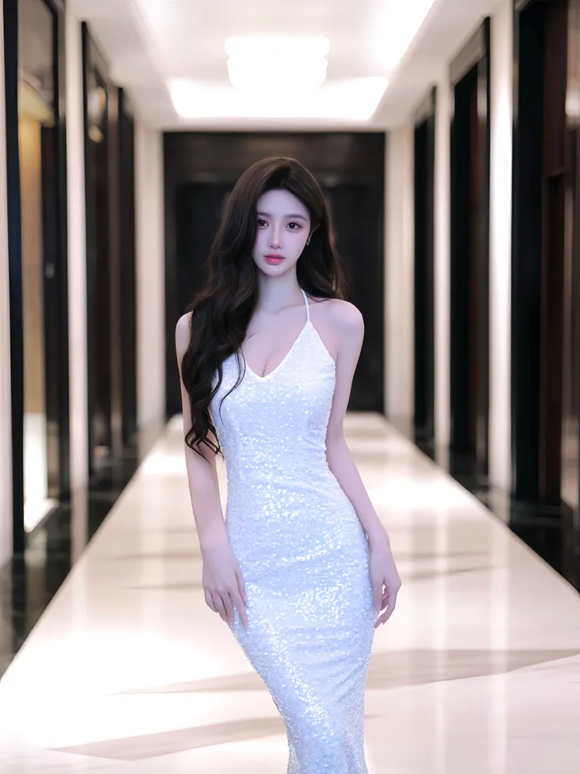 性感长发美女手机壁纸|室内走廊背景图片 - 白色包臀裙「哲风壁纸」 性感长发美女手机壁纸|室内走廊背景图片 - 白色包臀裙「哲风壁纸」