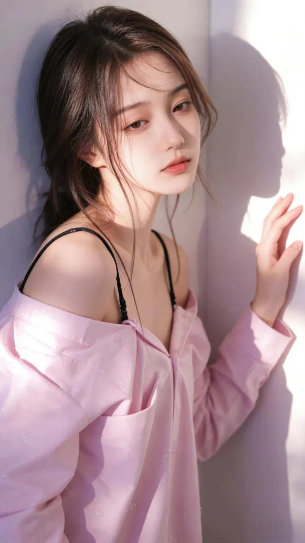 纯欲美女手机壁纸｜光影背景图片 - 手机「哲风壁纸」