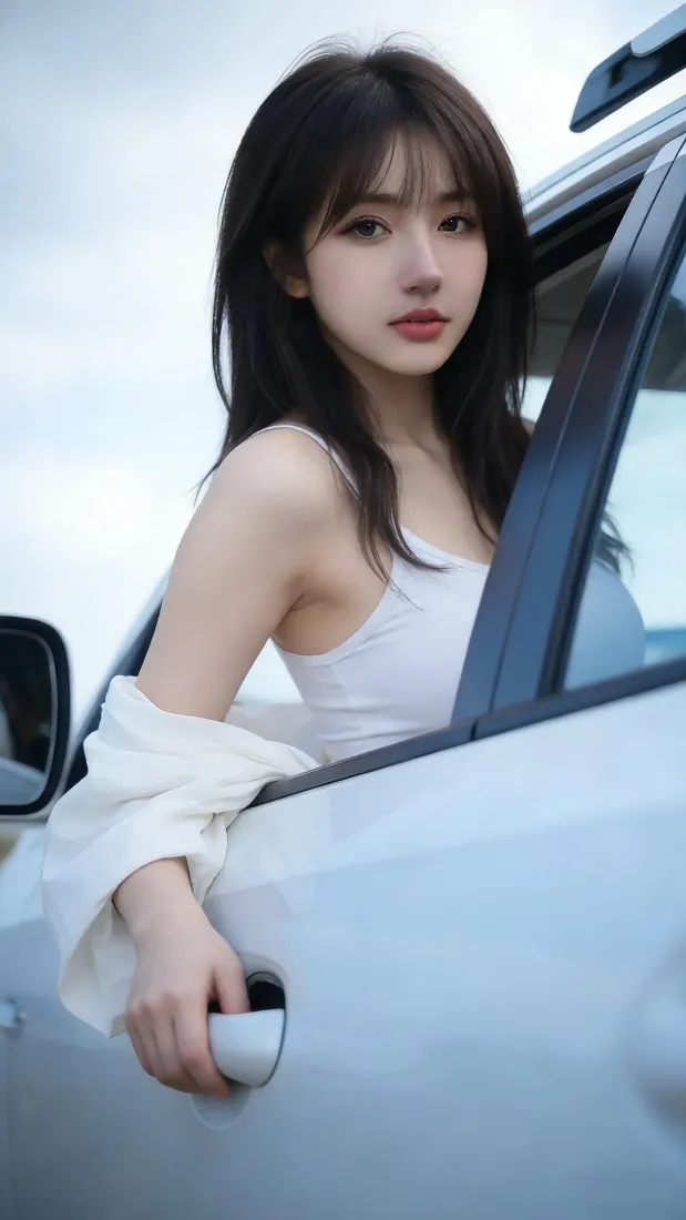 纯欲美女手机壁纸|清新背景图片 - 白色轿车「哲风壁纸」 纯欲美女手机壁纸|清新背景图片 - 白色轿车「哲风壁纸」