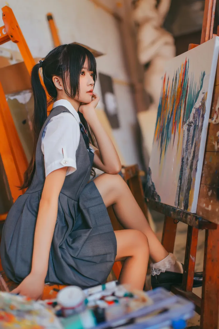 桜桃喵手机壁纸|画室背景图片 - 灰色jk「哲风壁纸」 桜桃喵手机壁纸|画室背景图片 - 灰色jk「哲风壁纸」