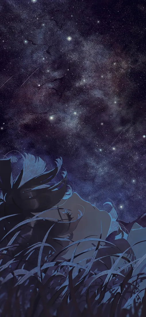 星空手机壁纸|夜晚背景图片 - 躺下的女孩「哲风壁纸」 星空手机壁纸|夜晚背景图片 - 躺下的女孩「哲风壁纸」