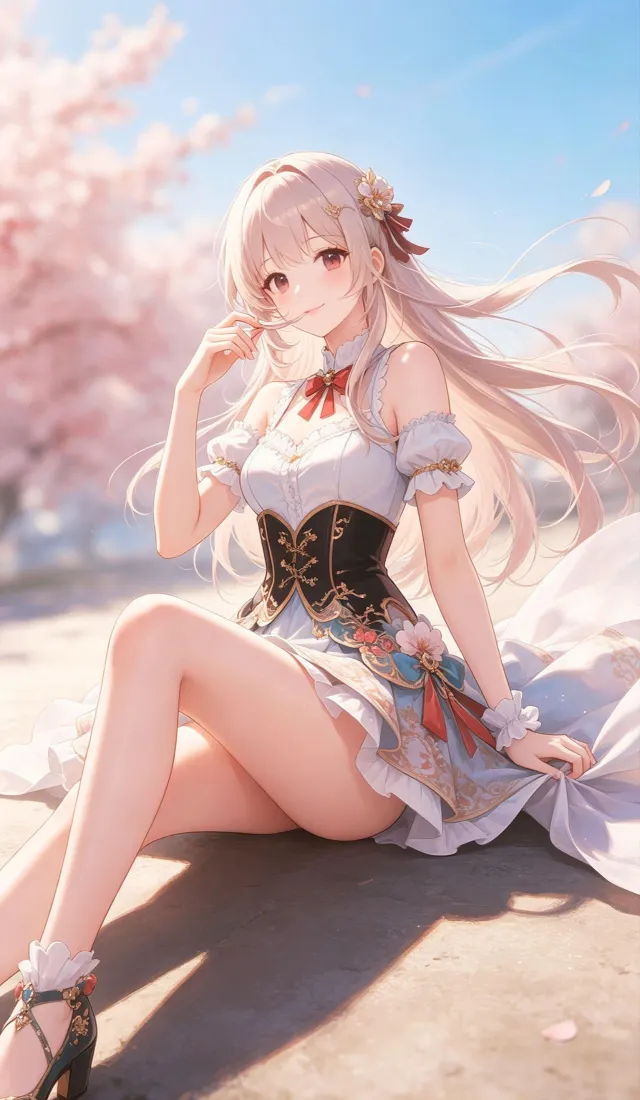 樱花少女手机壁纸|春日背景图片 - 清新二次元「哲风壁纸」 樱花少女手机壁纸|春日背景图片 - 清新二次元「哲风壁纸」