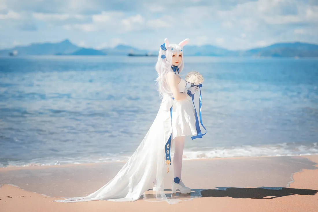 4k拉菲cosplay壁纸|海边背景图片 - 碧蓝航线婚纱「哲风壁纸」 4k拉菲cosplay壁纸|海边背景图片 - 碧蓝航线婚纱「哲风壁纸」