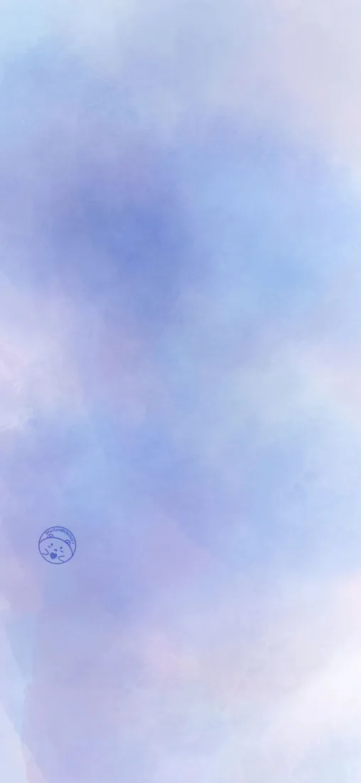 蓝紫粉柔和渐变雾感背景，左下角有极小简笔圆形图案