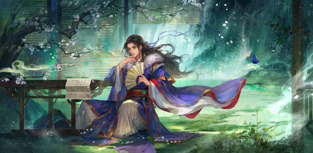 4k古风壁纸 - 国风 - 林间 - 武将「哲风壁纸」