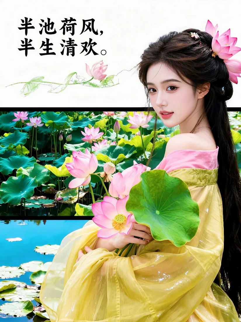 古风美女手机壁纸|荷塘汉服背景图片 - 清新国风「哲风壁纸」 古风美女手机壁纸|荷塘汉服背景图片 - 清新国风「哲风壁纸」