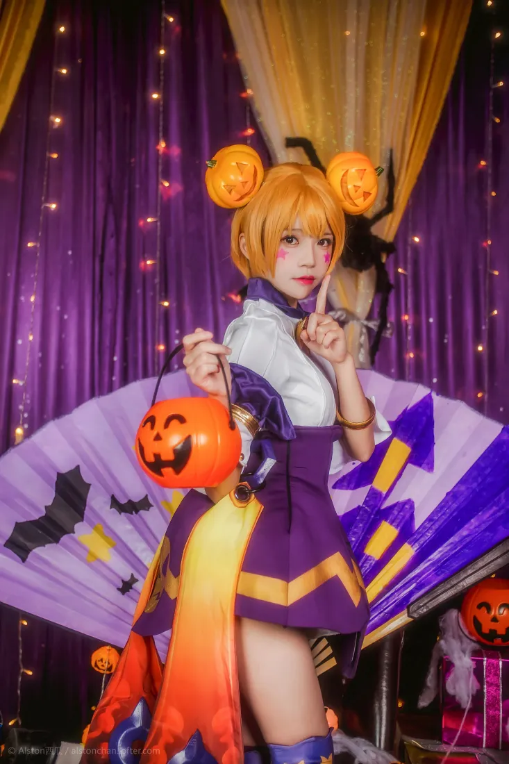 王者荣耀小乔万圣前夜手机壁纸|cosplay背景图片 - 桜桃喵少女「哲风壁纸」 王者荣耀小乔万圣前夜手机壁纸|cosplay背景图片 - 桜桃喵少女「哲风壁纸」