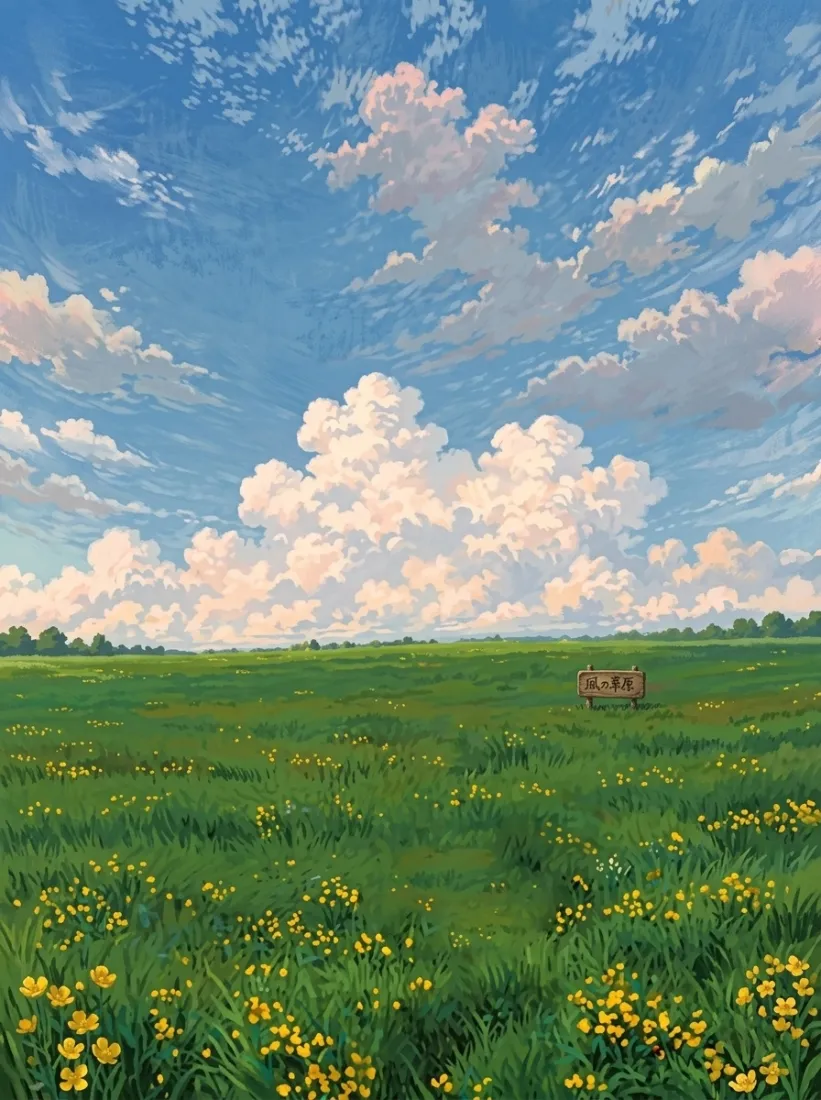 油画风景手机壁纸|草原花海背景图片 - 清新治愈风光「哲风壁纸」 油画风景手机壁纸|草原花海背景图片 - 清新治愈风光「哲风壁纸」