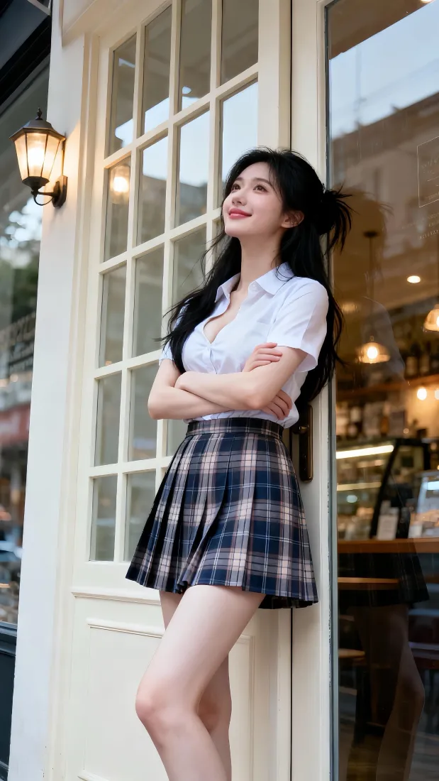 JK美女手机壁纸|咖啡店背景图片 - 甜美氛围感街拍「哲风壁纸」 JK美女手机壁纸|咖啡店背景图片 - 甜美氛围感街拍「哲风壁纸」