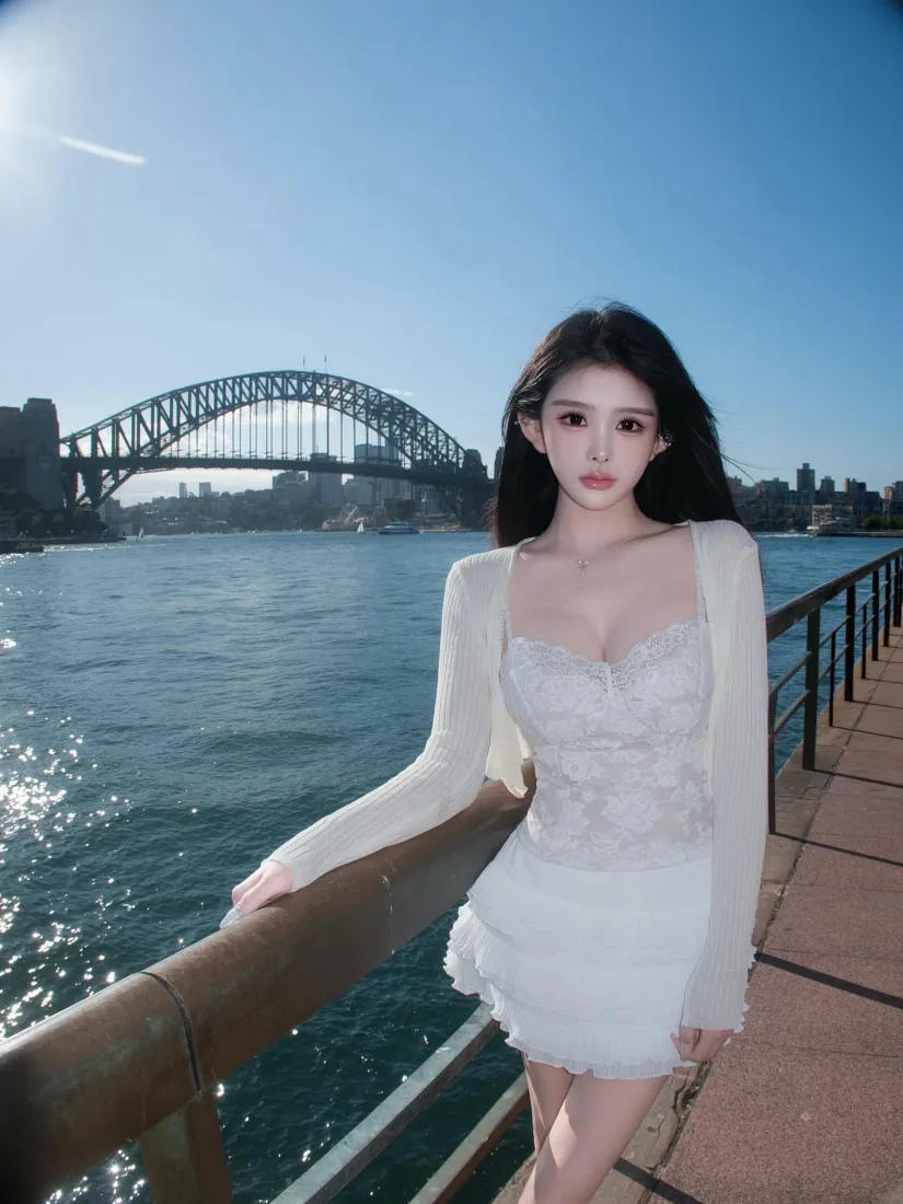悉尼大桥白衣美女手机壁纸|海边城市背景图片 - 气质人像「哲风壁纸」 悉尼大桥白衣美女手机壁纸|海边城市背景图片 - 气质人像「哲风壁纸」
