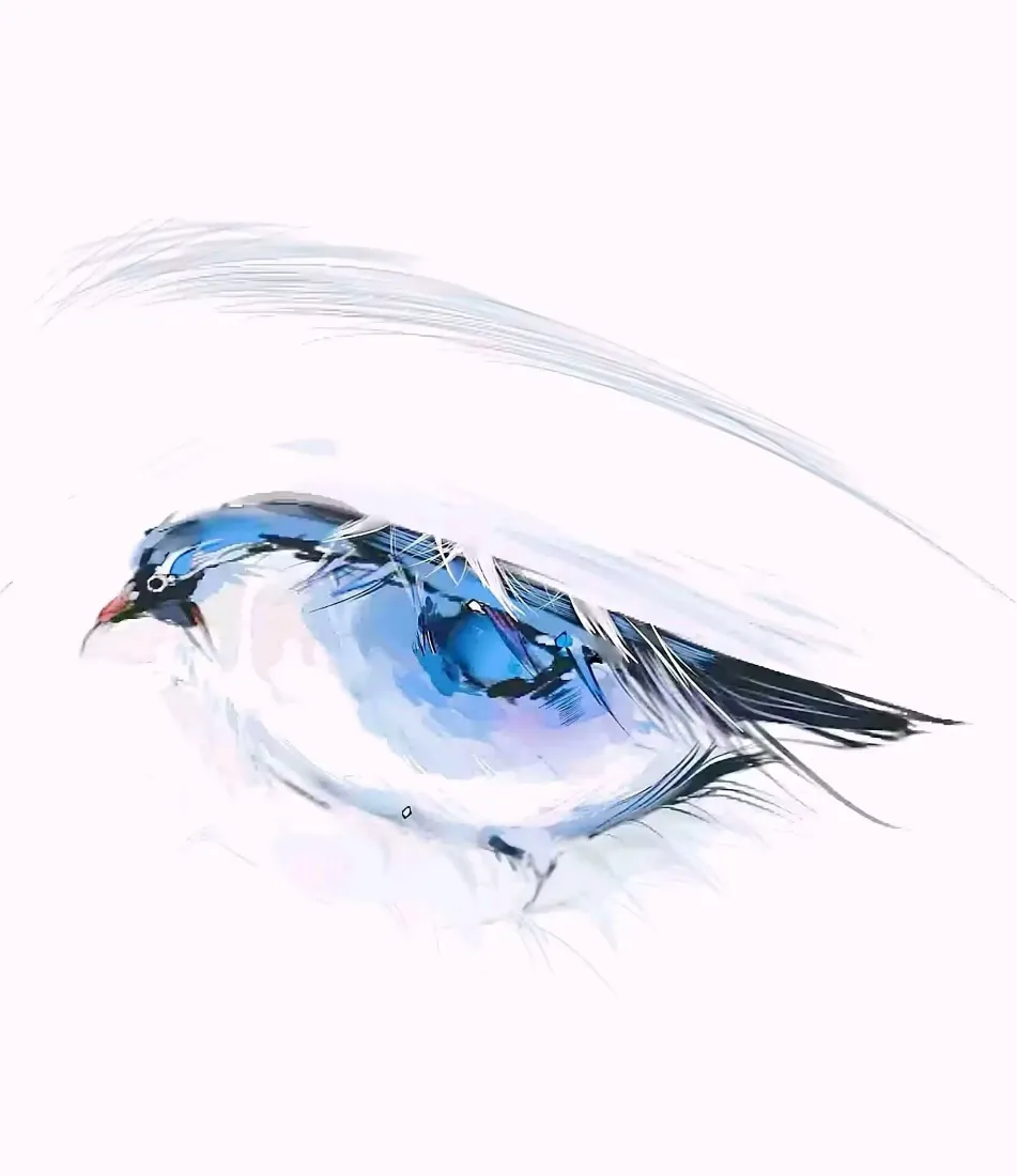 飞鸟与蓝色眼睛手机壁纸|水彩手绘背景图片 - 创意艺术插画「哲风壁纸」 飞鸟与蓝色眼睛手机壁纸|水彩手绘背景图片 - 创意艺术插画「哲风壁纸」