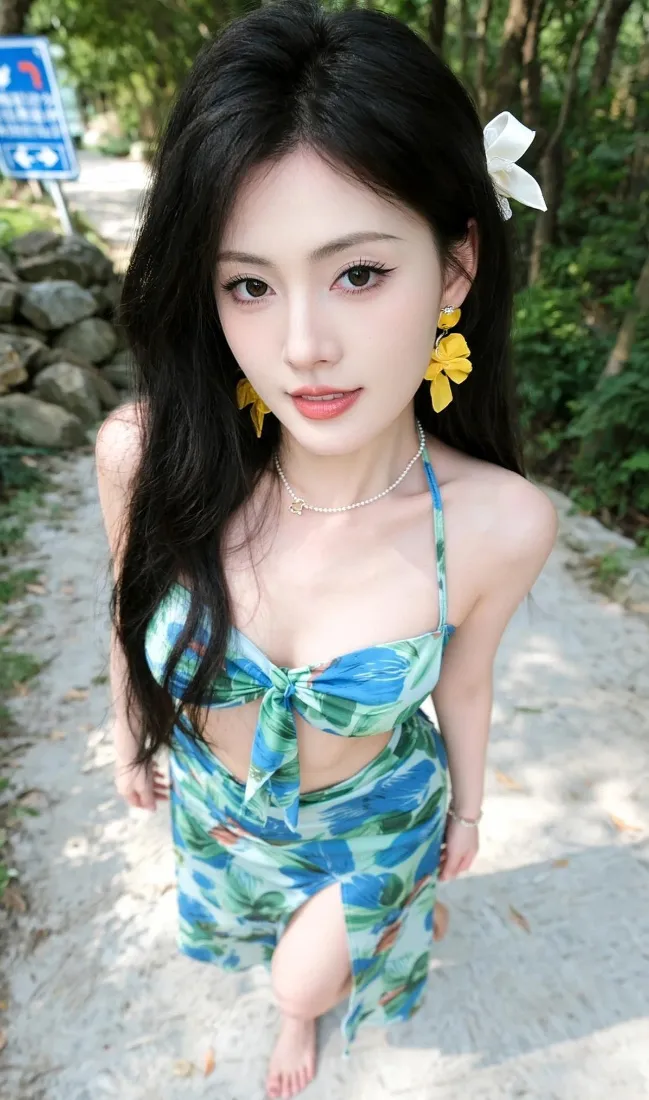 清纯美女手机壁纸|林间小径背景图片 - 度假风清新穿搭「哲风壁纸」 清纯美女手机壁纸|林间小径背景图片 - 度假风清新穿搭「哲风壁纸」