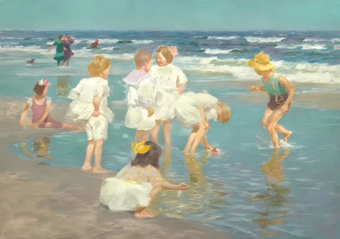 3k海边小孩壁纸|夏日海滩背景图片 - 孩童戏水「哲风壁纸」 3k海边小孩壁纸|夏日海滩背景图片 - 孩童戏水「哲风壁纸」
