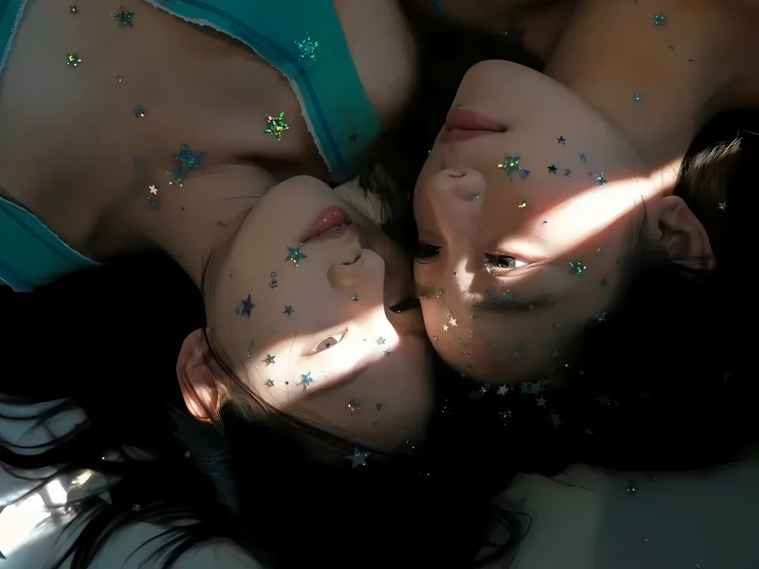 2k美女壁纸|星星亮片背景图片 - 氛围感双人光影人像「哲风壁纸」 2k美女壁纸|星星亮片背景图片 - 氛围感双人光影人像「哲风壁纸」