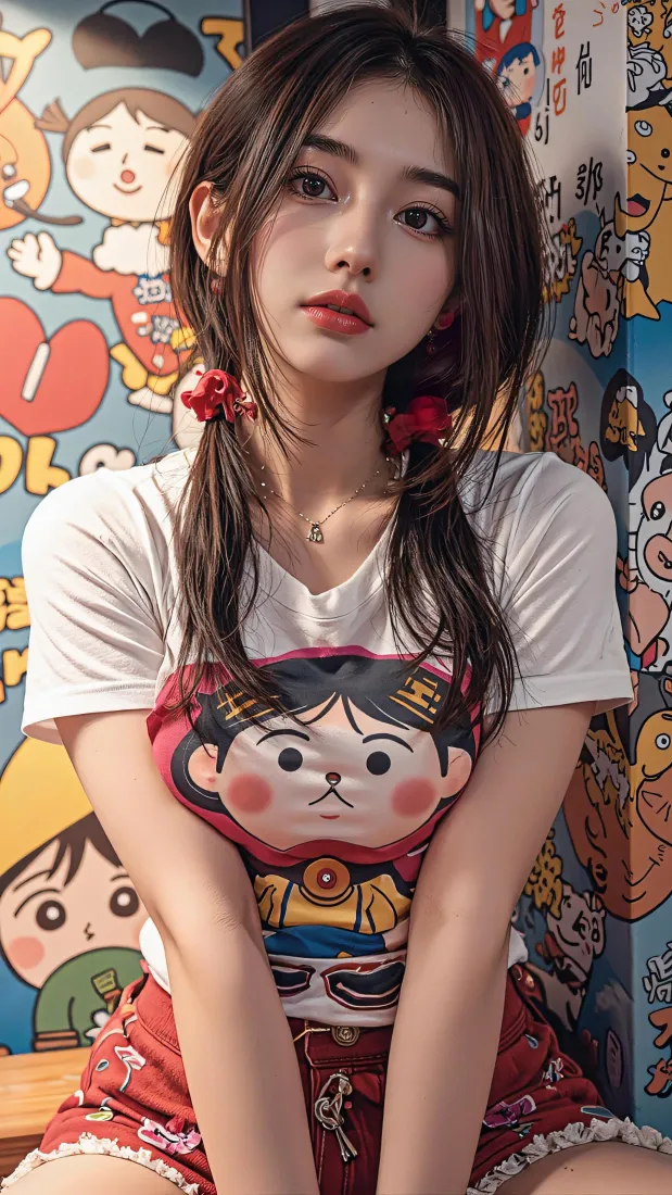 甜酷少女手机壁纸|卡通涂鸦背景图片 - 夏日休闲穿搭「哲风壁纸」 甜酷少女手机壁纸|卡通涂鸦背景图片 - 夏日休闲穿搭「哲风壁纸」