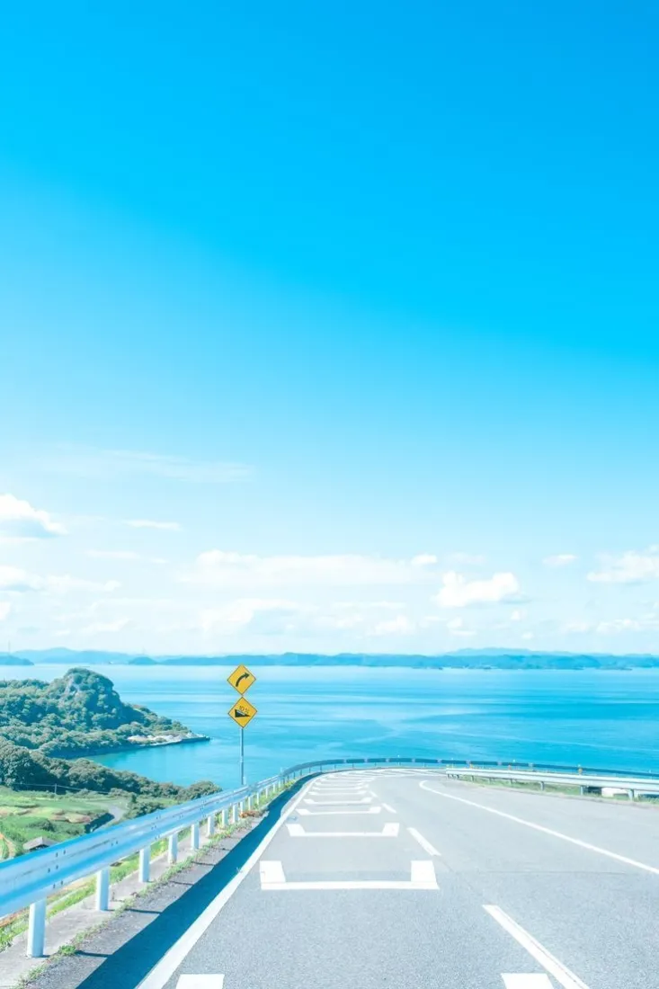 滨海公路手机壁纸|蓝色海边背景图片 - 晴朗自然风光「哲风壁纸」 滨海公路手机壁纸|蓝色海边背景图片 - 晴朗自然风光「哲风壁纸」
