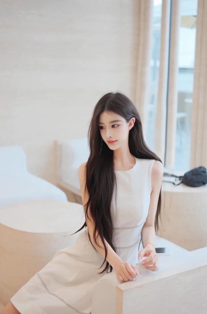 长发白裙美女手机壁纸|简约居家背景图片 - 气质时尚写真「哲风壁纸」 长发白裙美女手机壁纸|简约居家背景图片 - 气质时尚写真「哲风壁纸」