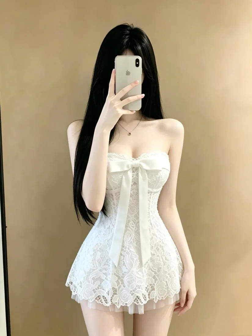 白裙美女手机壁纸|对镜自拍背景图片 - 纯欲风长发好身材「哲风壁纸」 白裙美女手机壁纸|对镜自拍背景图片 - 纯欲风长发好身材「哲风壁纸」