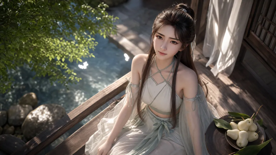 4k古风少女壁纸|溪边木屋光影背景图片 - 清冷温柔「哲风壁纸」 4k古风少女壁纸|溪边木屋光影背景图片 - 清冷温柔「哲风壁纸」