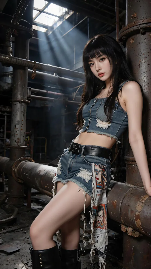 甜酷美女手机壁纸|工业风牛仔背景图片 - 废土风氛围感少女「哲风壁纸」 甜酷美女手机壁纸|工业风牛仔背景图片 - 废土风氛围感少女「哲风壁纸」