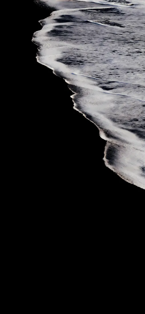 海浪手机壁纸｜黑沙滩背景图片 - 海岸自然海景风光「哲风壁纸」