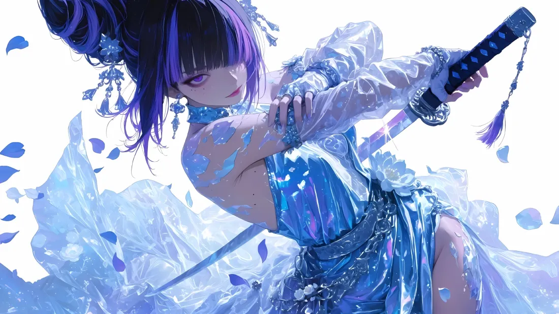 3k雷电将军壁纸|原神游戏角色背景图片 - 蓝裙持刀少女「哲风壁纸」 3k雷电将军壁纸|原神游戏角色背景图片 - 蓝裙持刀少女「哲风壁纸」