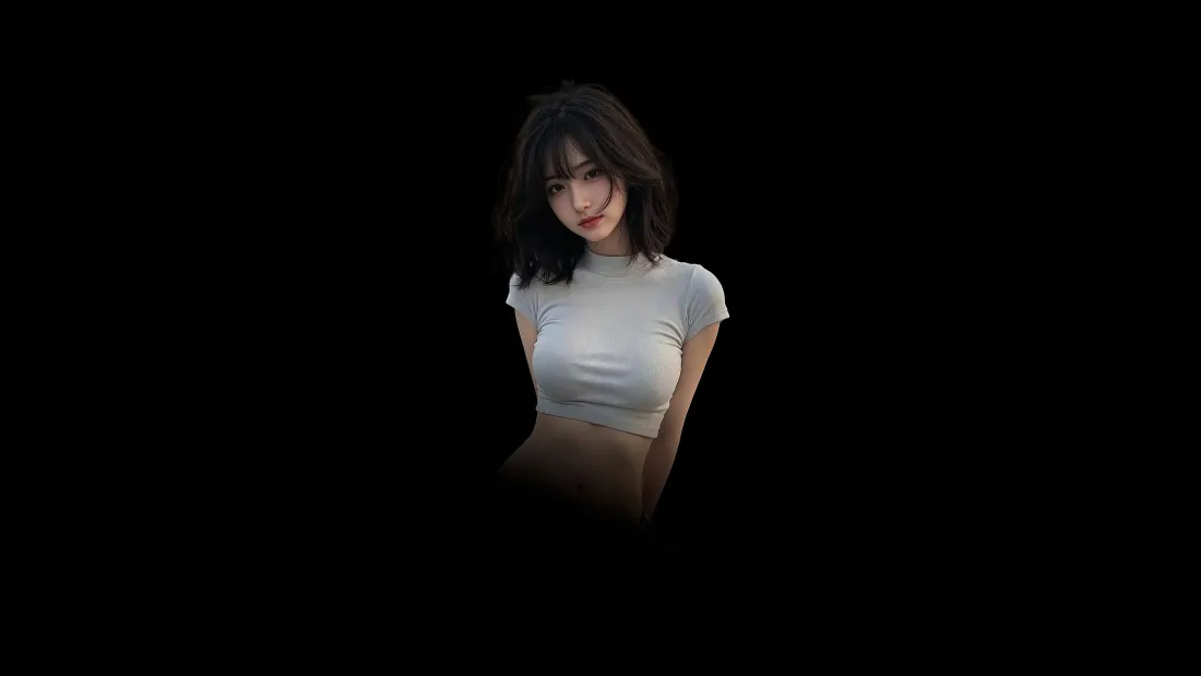 8k短发美女壁纸|纯黑背景图片 - 氛围感气质人像「哲风壁纸」 8k短发美女壁纸|纯黑背景图片 - 氛围感气质人像「哲风壁纸」