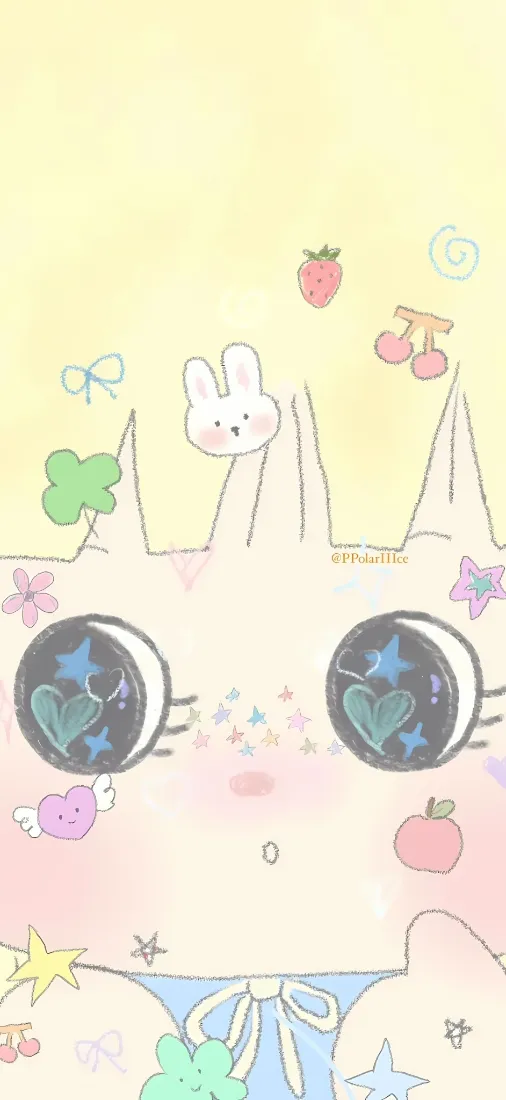 可爱卡通小猫手机壁纸|软萌手绘元素背景图片 - 治愈清新风「哲风壁纸」 可爱卡通小猫手机壁纸|软萌手绘元素背景图片 - 治愈清新风「哲风壁纸」