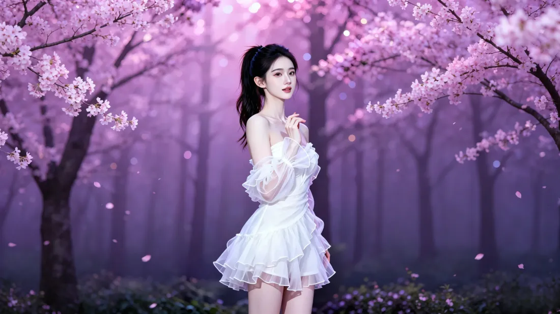 3k白裙美女壁纸|樱花林背景图片 - 8k高清「哲风壁纸」 3k白裙美女壁纸|樱花林背景图片 - 8k高清「哲风壁纸」