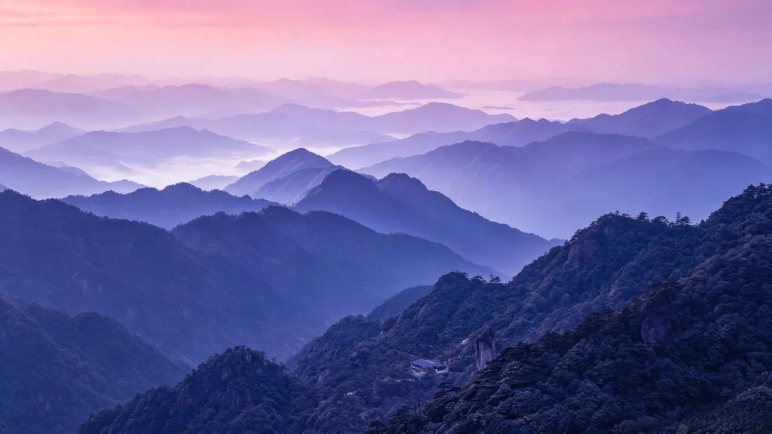 3k连绵山峦壁纸|晨雾粉霞远山背景图片 - 治愈自然风景「哲风壁纸」 3k连绵山峦壁纸|晨雾粉霞远山背景图片 - 治愈自然风景「哲风壁纸」
