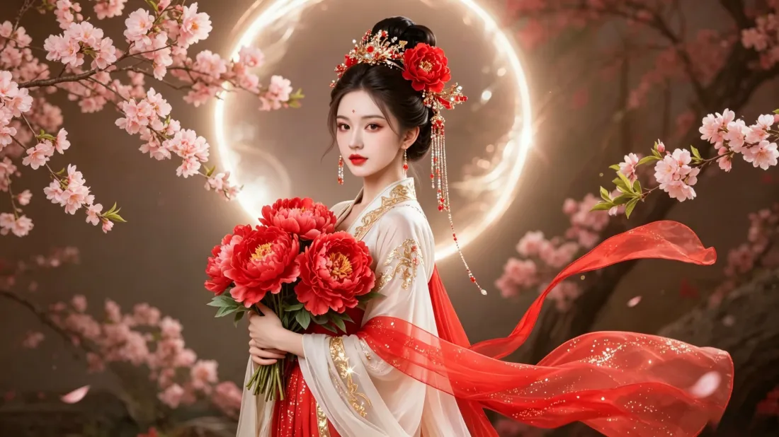 3k古风汉服美人壁纸|牡丹桃花背景图片 - 高清电脑桌面「哲风壁纸」 3k古风汉服美人壁纸|牡丹桃花背景图片 - 高清电脑桌面「哲风壁纸」