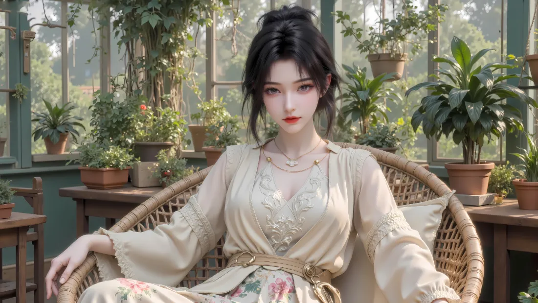 6k宋玉壁纸|温室绿植背景图片 - 古风气质美女「哲风壁纸」 6k宋玉壁纸|温室绿植背景图片 - 古风气质美女「哲风壁纸」