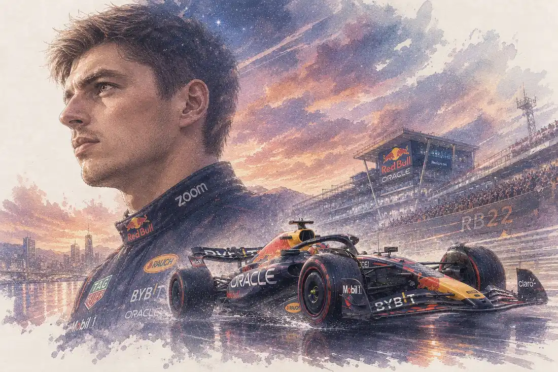 3k马克斯·维斯塔潘壁纸|F1红牛赛车赛场背景图片 - 晚霞插画「哲风壁纸」 3k马克斯·维斯塔潘壁纸|F1红牛赛车赛场背景图片 - 晚霞插画「哲风壁纸」