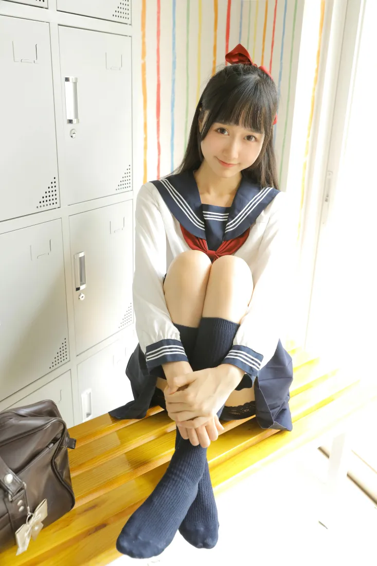 木绵绵OwO手机壁纸｜jk少女背景图片 - 水手服校园写真「哲风壁纸」