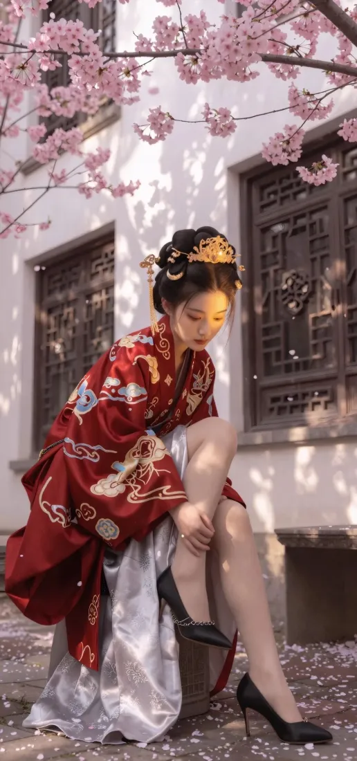 汉服美女手机壁纸|桃花古宅背景图片 - 氛围感古风写真「哲风壁纸」 汉服美女手机壁纸|桃花古宅背景图片 - 氛围感古风写真「哲风壁纸」