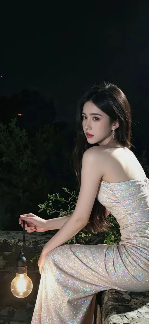 长发白裙美女手机壁纸|夜晚暖光背景图片 - 氛围感写真「哲风壁纸」 长发白裙美女手机壁纸|夜晚暖光背景图片 - 氛围感写真「哲风壁纸」