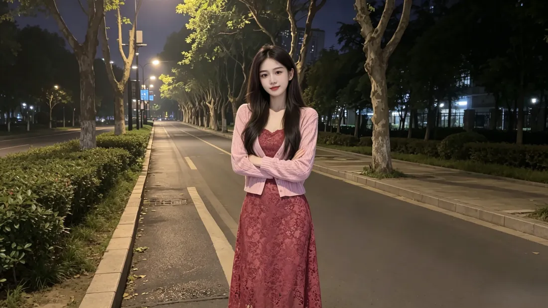 3k长发美女壁纸|夜晚街道背景图片 - 氛围感街拍「哲风壁纸」 3k长发美女壁纸|夜晚街道背景图片 - 氛围感街拍「哲风壁纸」