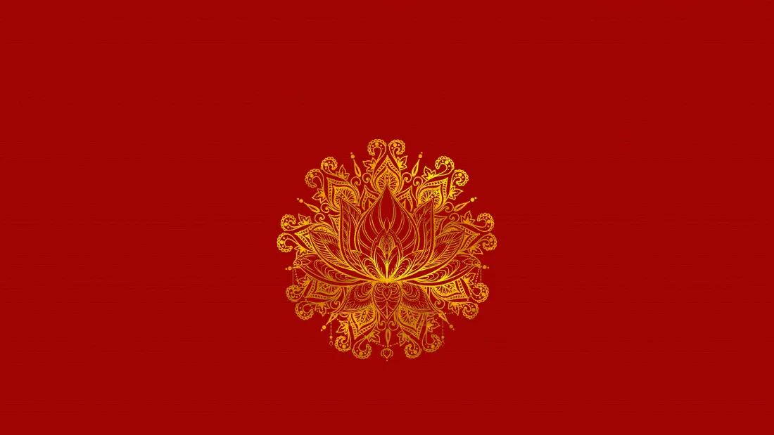 4k金色团花纹样壁纸|红底国风背景图片 - 喜庆装饰「哲风壁纸」 4k金色团花纹样壁纸|红底国风背景图片 - 喜庆装饰「哲风壁纸」