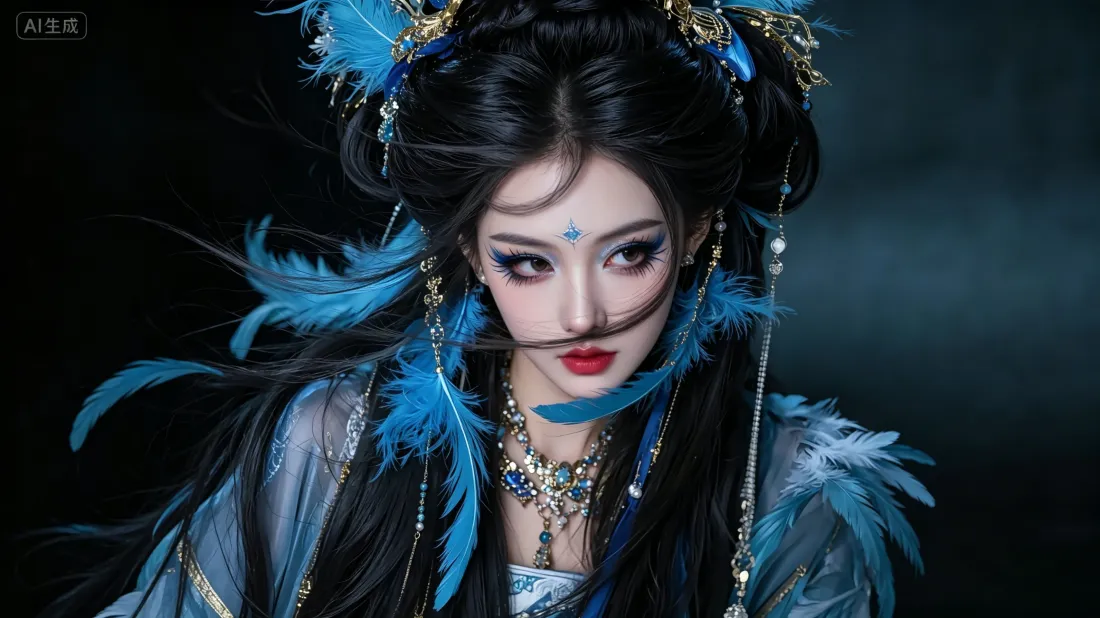 3k蓝羽古风美女壁纸|古风人像背景图片 - 高清氛围感「哲风壁纸」 3k蓝羽古风美女壁纸|古风人像背景图片 - 高清氛围感「哲风壁纸」