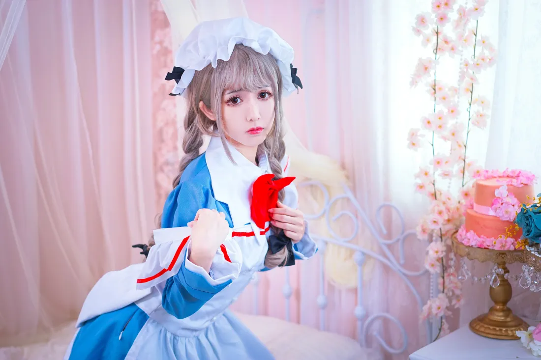 6k灰奈cos壁纸|蓝白女仆背景图片 - 鳗鱼霏儿写真「哲风壁纸」 6k灰奈cos壁纸|蓝白女仆背景图片 - 鳗鱼霏儿写真「哲风壁纸」