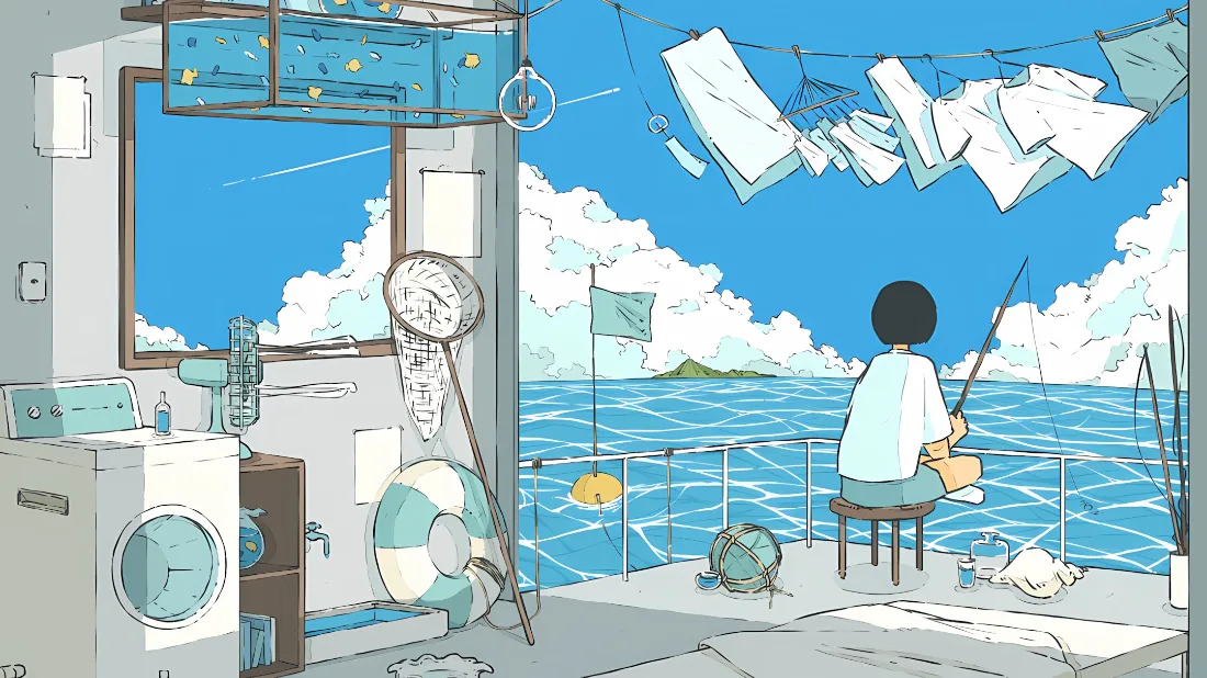 2k海边少年壁纸|海景小屋背景图片 - 悠闲钓鱼场景「哲风壁纸」 2k海边少年壁纸|海景小屋背景图片 - 悠闲钓鱼场景「哲风壁纸」