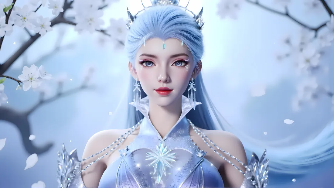 8k雪女壁纸|樱花冰雪背景图片 - 斗罗大陆2绝世唐门「哲风壁纸」 8k雪女壁纸|樱花冰雪背景图片 - 斗罗大陆2绝世唐门「哲风壁纸」