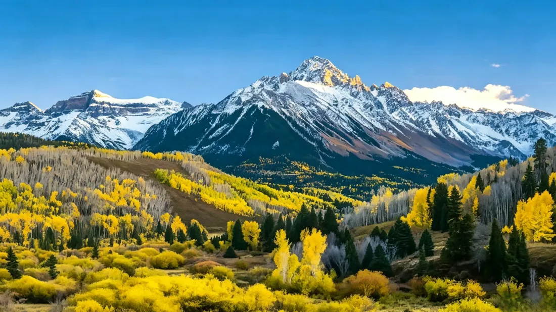3k秋日雪山森林壁纸|金黄林野高山背景图片 - 自然风景「哲风壁纸」 3k秋日雪山森林壁纸|金黄林野高山背景图片 - 自然风景「哲风壁纸」