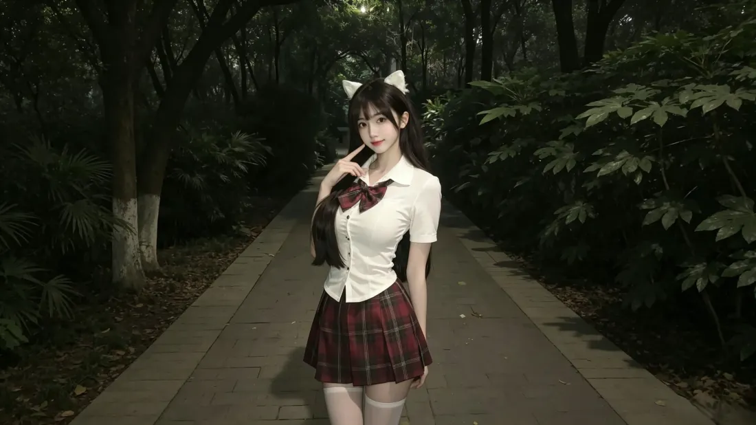 3kJK少女壁纸|林间小路背景图片 - 猫耳制服甜美穿搭「哲风壁纸」 3kJK少女壁纸|林间小路背景图片 - 猫耳制服甜美穿搭「哲风壁纸」