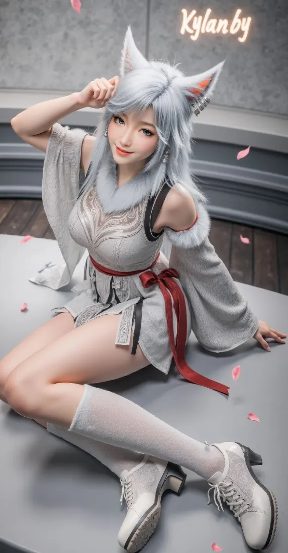 露芜衣狐耳少女手机壁纸|石阶落瓣背景图片 - 清冷氛围感写真「哲风壁纸」 露芜衣狐耳少女手机壁纸|石阶落瓣背景图片 - 清冷氛围感写真「哲风壁纸」