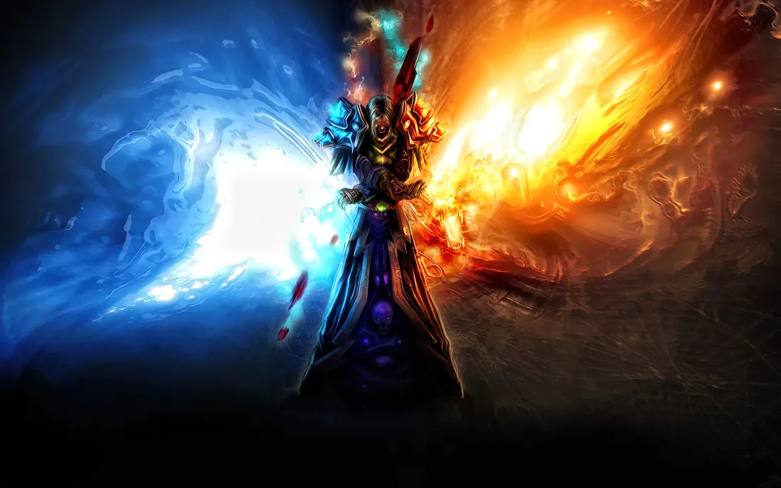 3k冰火魔法角色壁纸｜酷炫光影特效背景图片 - 影漫二次元「哲风壁纸」