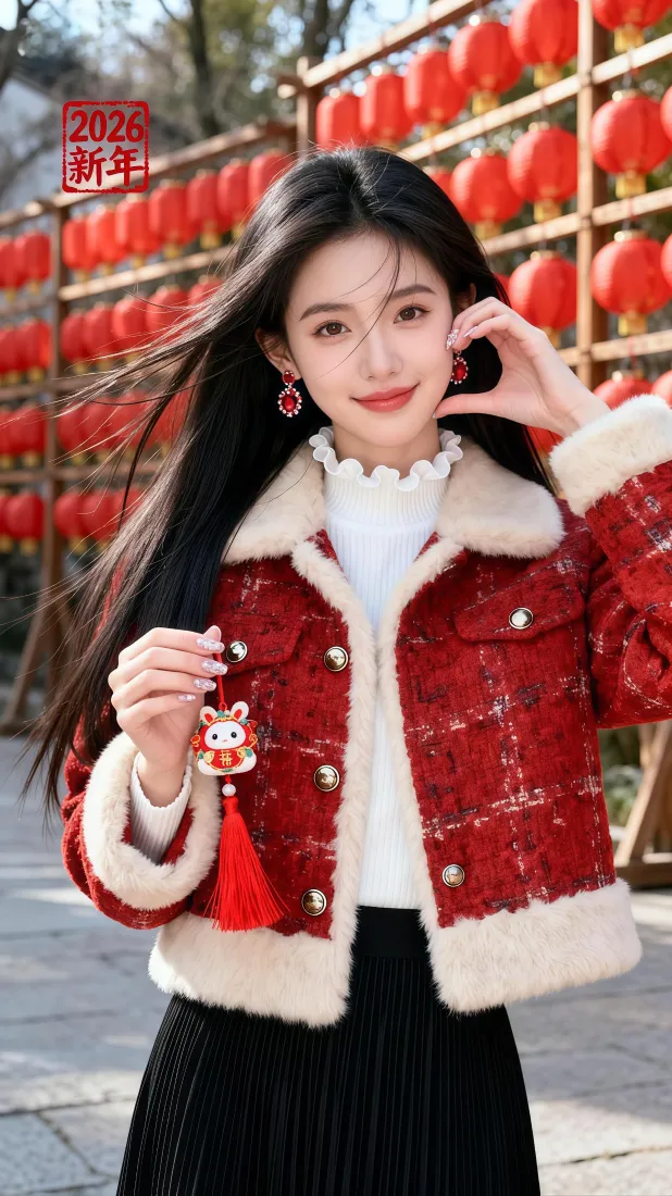 4k长发壁纸 - 户外 - 新年 - 甜美「哲风壁纸」